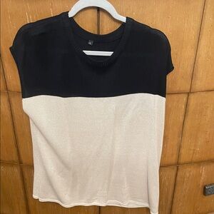 Black and Cream Women's Top